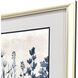 Blue Dye Blue and Beige and Gray Framed Art