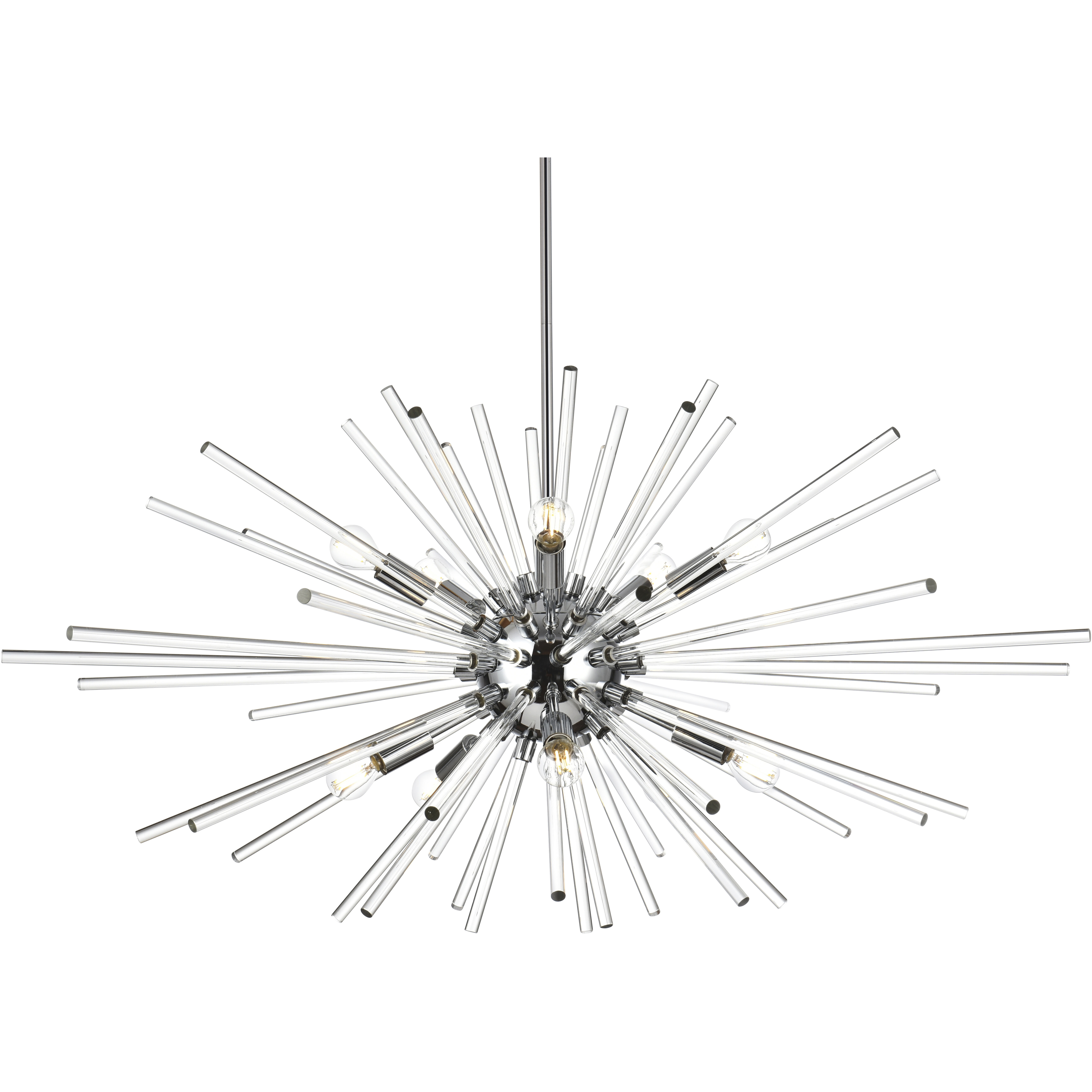 Sienna 10 Light 42 inch Chrome Pendant Ceiling Light