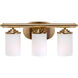 Ames 3 Light 18 inch Soft Gold Vanity Light Wall Light