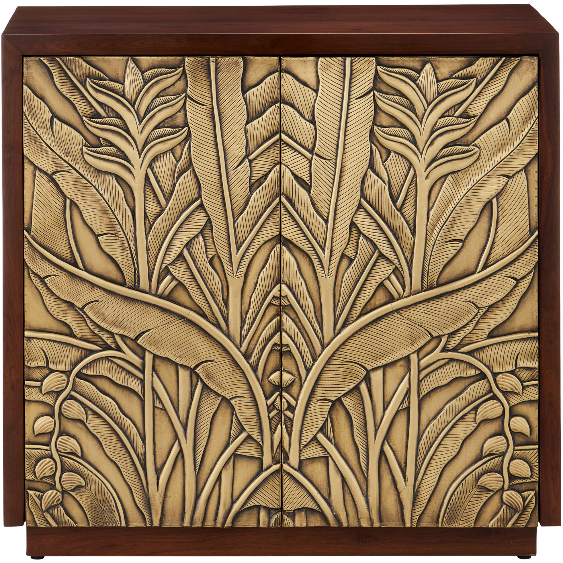 Jardin Walnut/Antique Brass Cabinet