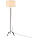 Sandro 66.25 inch 150 watt Dark Antique Nickel Floor Lamp Portable Light