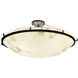 LumenAria 6 Light 51 inch Dark Bronze Semi-Flush Ceiling Light in Incandescent, Bowl