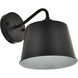Nota 1 Light 8 inch Black Wall Sconce Wall Light