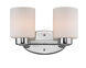Brookings 2 Light 12 inch Chrome Bath Wall Light