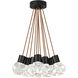 Sean Lavin Kira LED Black Pendant Ceiling Light in LED 90 CRI 3000K, Copper Cord, Integrated LED