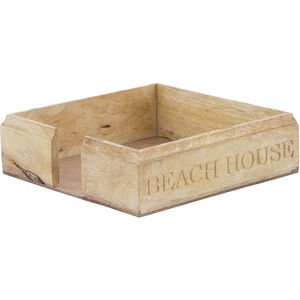 Beach House Brown with Natural Napkin Holder