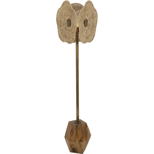 Poppy 69.5 inch 40.00 watt Pearlized Antique Brass Floor Lamp Portable Light