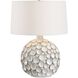 Hartley 25.5 inch 150 watt White Glaze and Antique Brass Table Lamp Portable Light