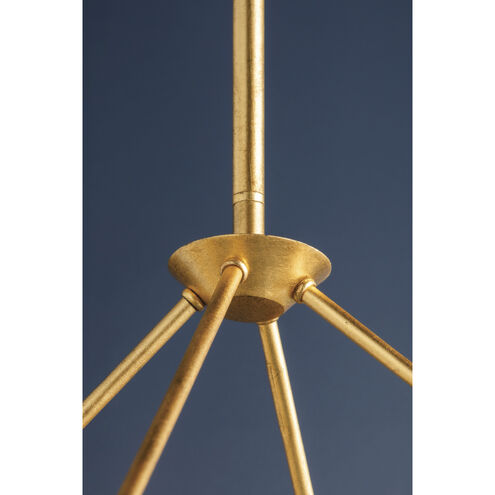 Reeve 8 Light 37.5 inch Vintage Gold Leaf Chandelier Ceiling Light