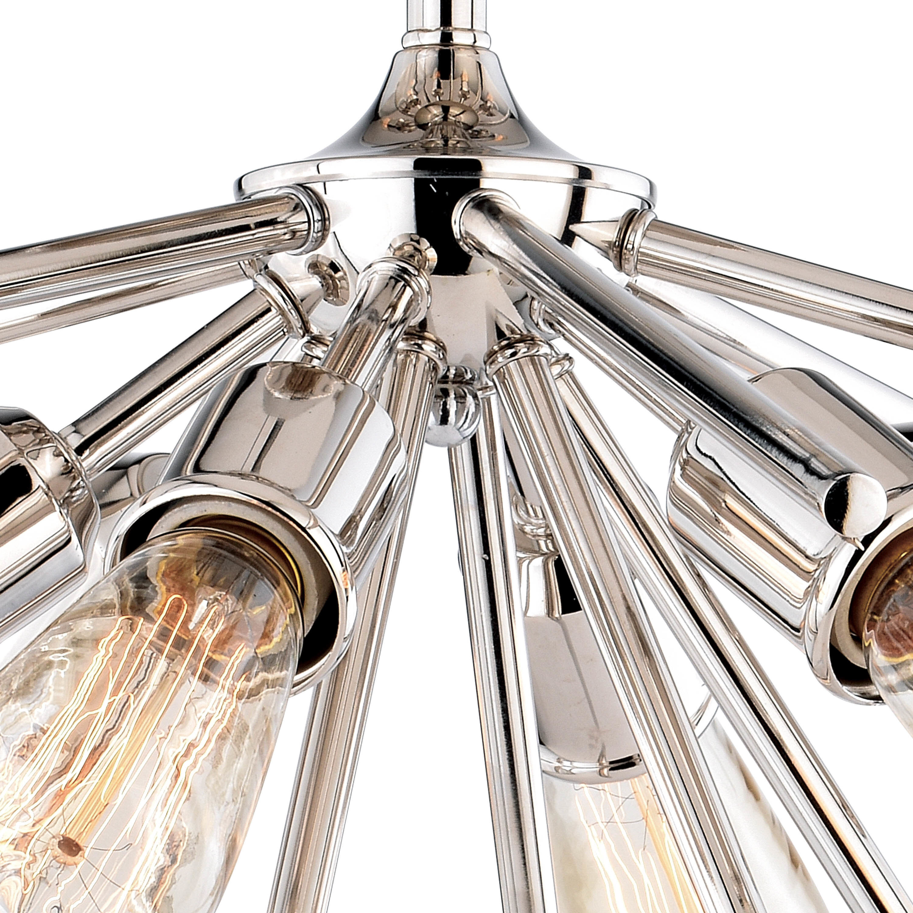 Estelle LED 24 inch Polished Nickel Semi-Flush Mount Ceiling Light
