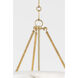 Somerset LED 16 inch Aged Brass Pendant Ceiling Light