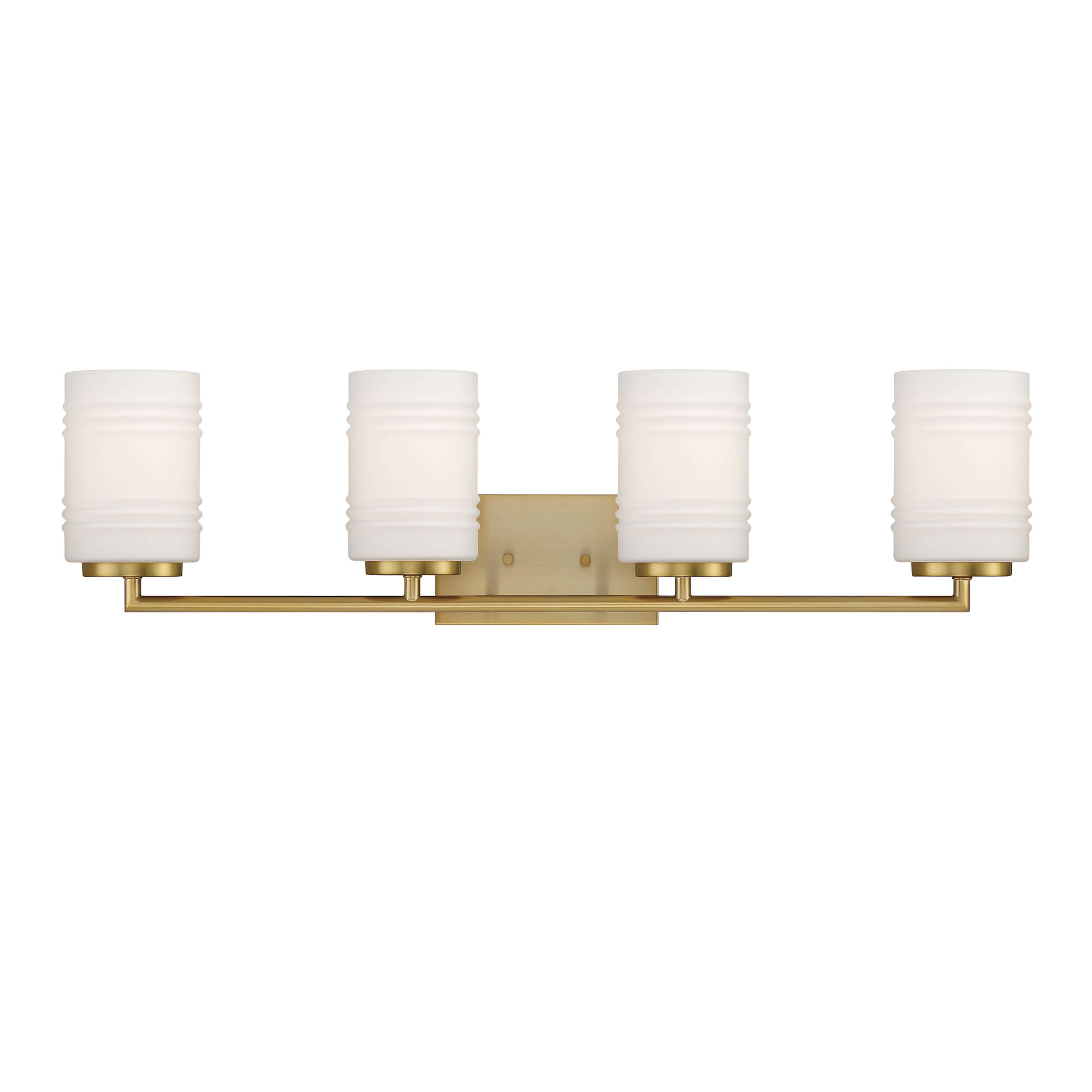 Leavenworth 4 Light 33 inch Brushed Gold Vanity Light Wall Light