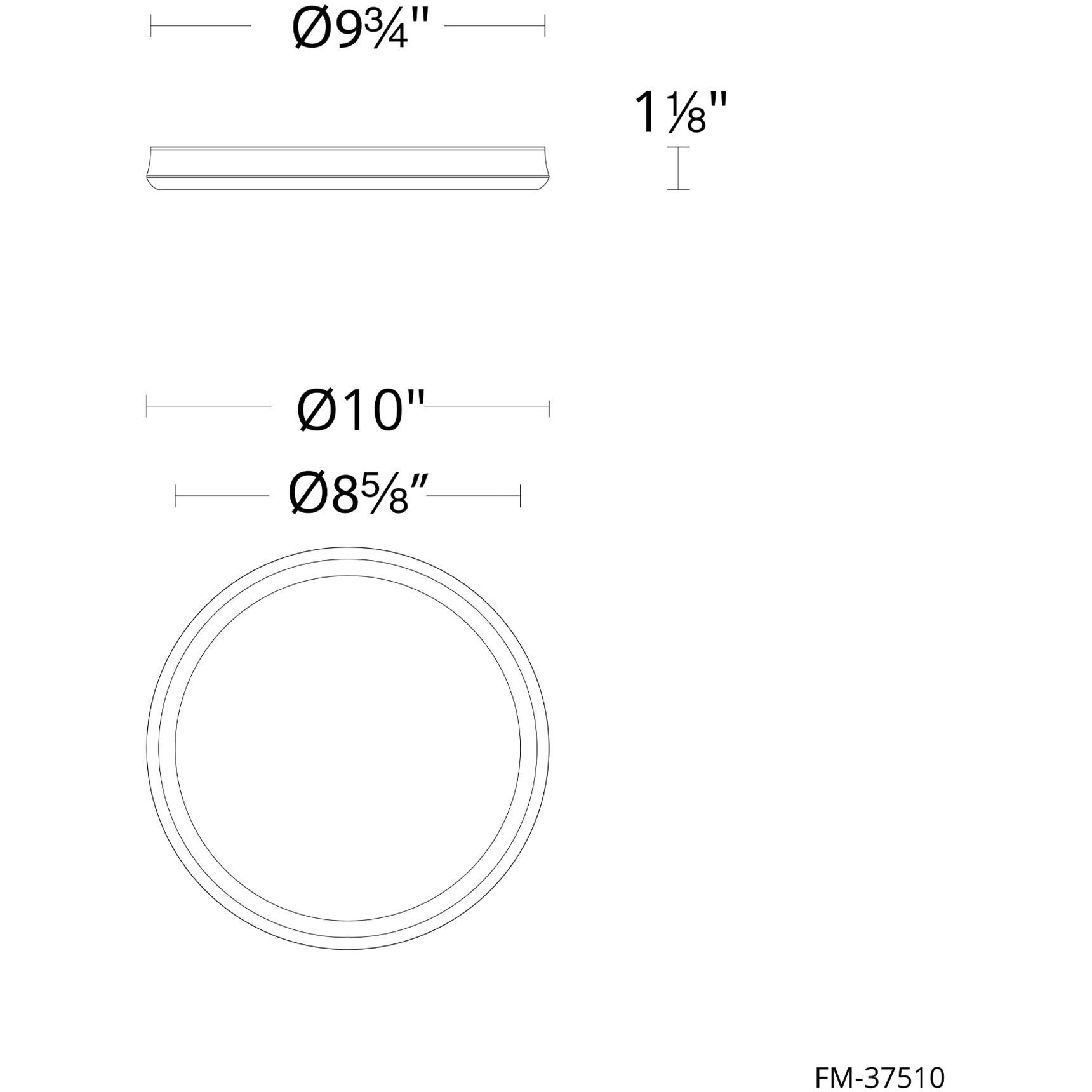 Parthenon LED 10 inch Aged Brass Flush Mount Ceiling Light in 2700K, dweLED