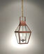 Uxbridge 2 Light 8 inch Verdi Gris Hanging Lantern Ceiling Light in Clear Glass