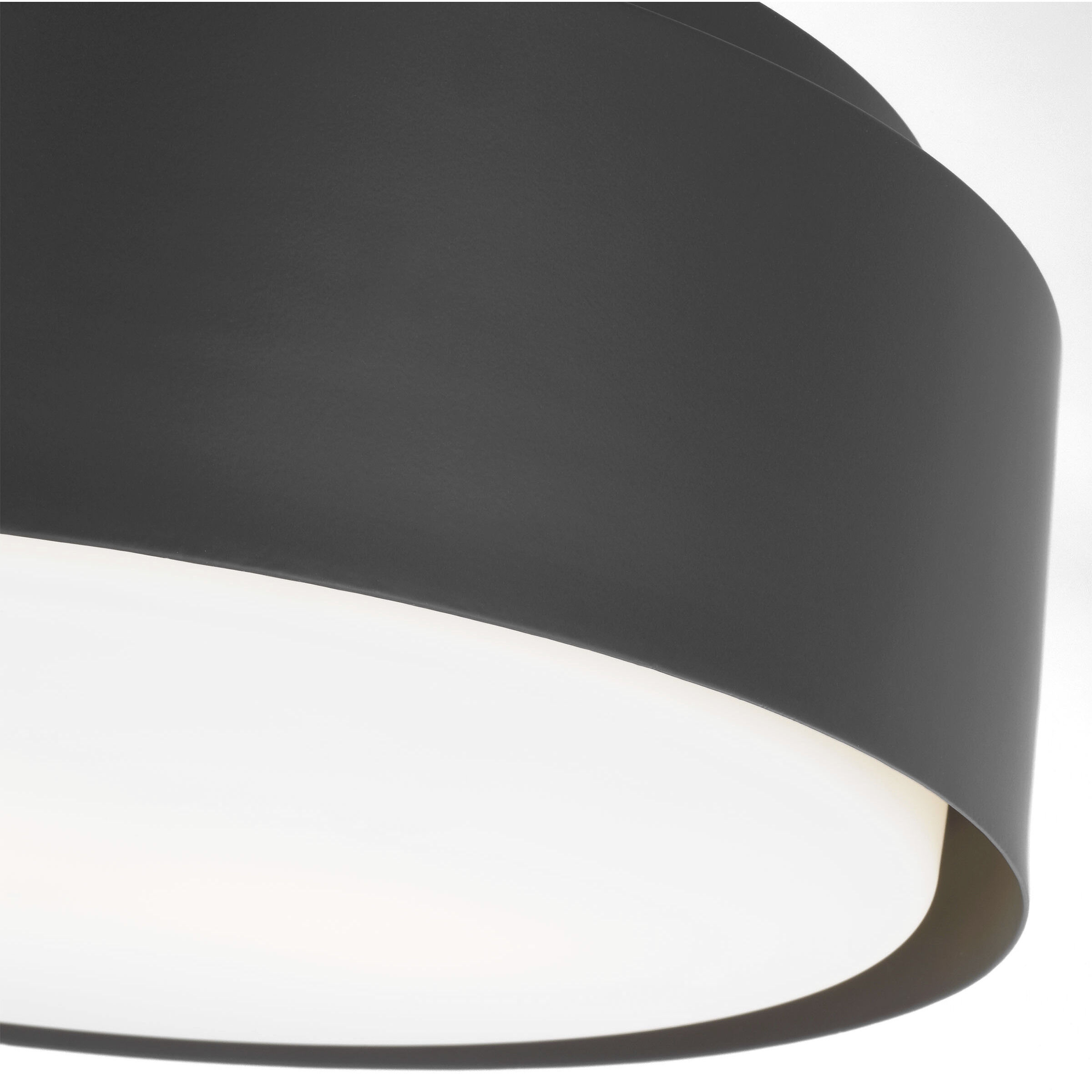 Drew & Jonathan Dartmore 2 Light 15 inch Midnight Black Flush Mount Ceiling Light, Medium