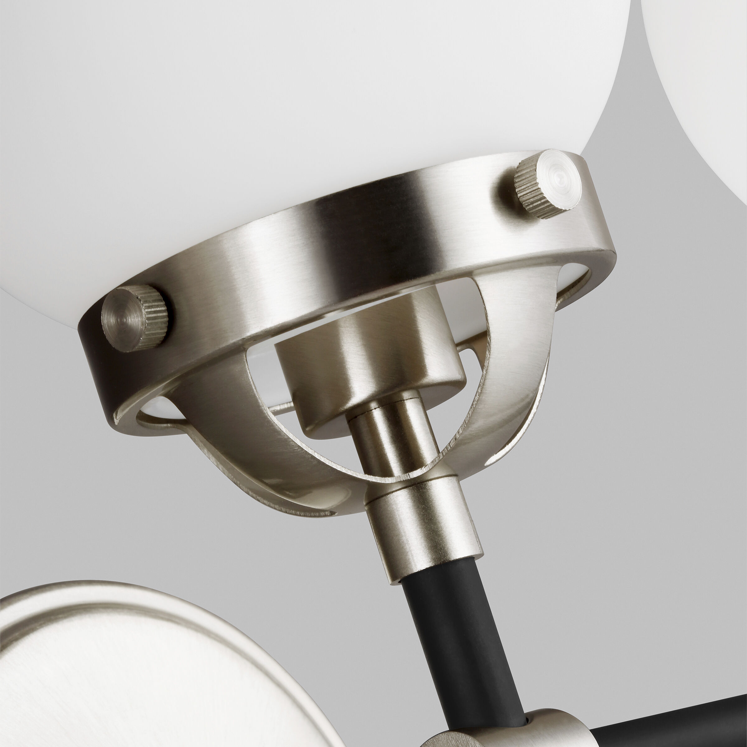 Ian K. Fowler Cafe Wall Bath Fixture Wall Light in Brushed Nickel