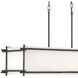 Tress LED 42 inch Forged Iron Indoor Linear Chandelier Ceiling Light