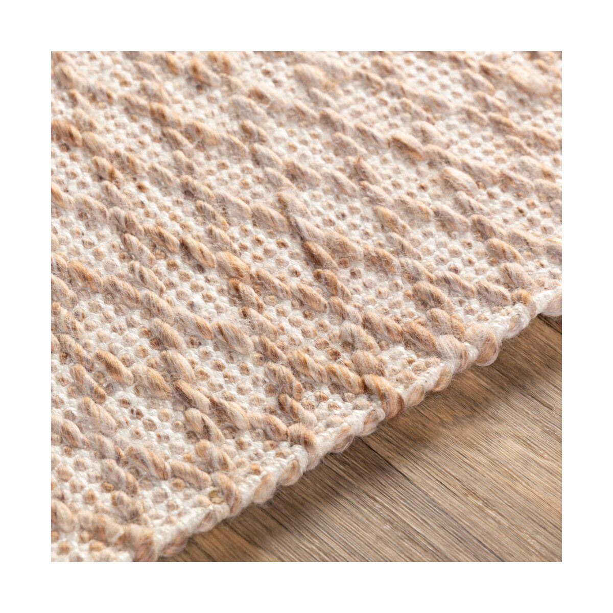 Modena 120 X 96 inch Brown/Tan/White Handmade Rug in 8 x 10, Rectangle