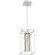 Dazzle LED 8 inch Polished Chrome Mini Pendant Ceiling Light