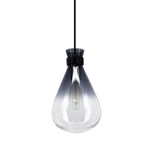 Del Mar 6 inch Smoke and Clear Pendant Ceiling Light