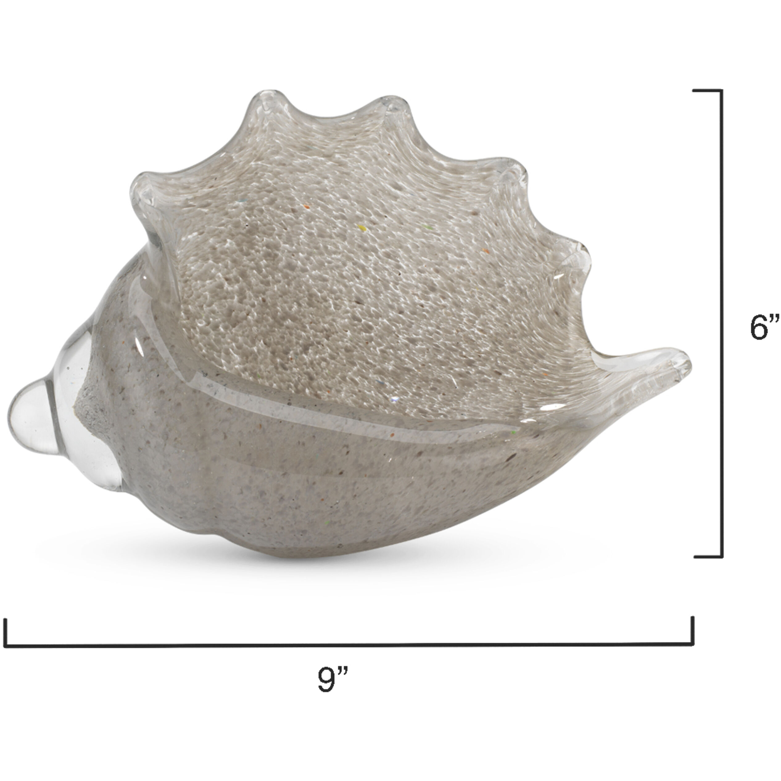 Triton Warm Grey Glass Shell