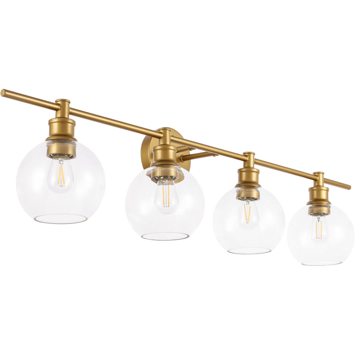 Syracuse 4 Light 38 inch Brass Wall sconce Wall Light