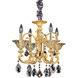 Legrenzi 4 Light 19 inch Two Tone Gold - 24K Chandelier Ceiling Light in Two-tone Gold/24K, Firenze Clear