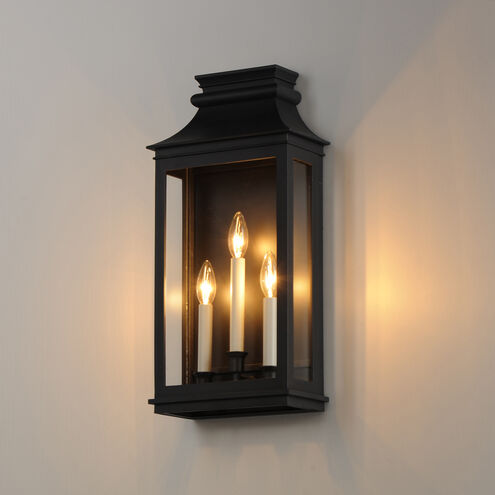 Savannah VX 3 Light 22 inch Black Oxide Outdoor Wall Mount