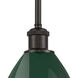 Ballston Plymouth Dome LED 7.5 inch Oil Rubbed Bronze Pendant Ceiling Light in Matte Green