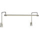 Thomas O'Brien Kidd 15 watt 24 inch Polished Nickel Frame Mount Picture Light Wall Light