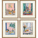Dinner's Ready Pink and Blue and Green and Teal Framed Art