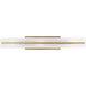 Dex 3 Light 4.75 inch Satin Brass Bath Vanity Wall Light