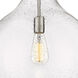 Amherst LED 15.75 inch Brushed Satin Nickel Pendant Ceiling Light in Seedy Glass