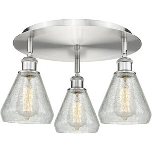 Conesus 3 Light 17.75 inch Flush Mount