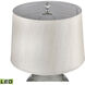 Vetranio 24 inch 9.00 watt Taupe with Clear Table Lamp Portable Light