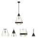 Hargreaves 1 Light 13.5 inch Black Single Pendant Ceiling Light