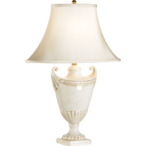 Chelsea House 27 inch 100.00 watt Antique White/Brass Accents. Table Lamp Portable Light