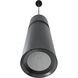 Cicada LED 3 inch Knurled Dark Grey with Pewter Pendant Ceiling Light