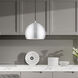 Allison 1 Light 10 inch Brushed Aluminum Mini Pendant Ceiling Light