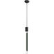 Alpine LED 3 inch Black Jade Glass Pendant Ceiling Light