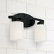 Dixon 2 Light 13 inch Matte Black Vanity Light Wall Light