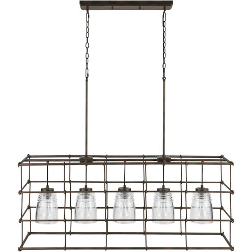 Turner 5 Light 50 inch Nordic Grey Island Ceiling Light