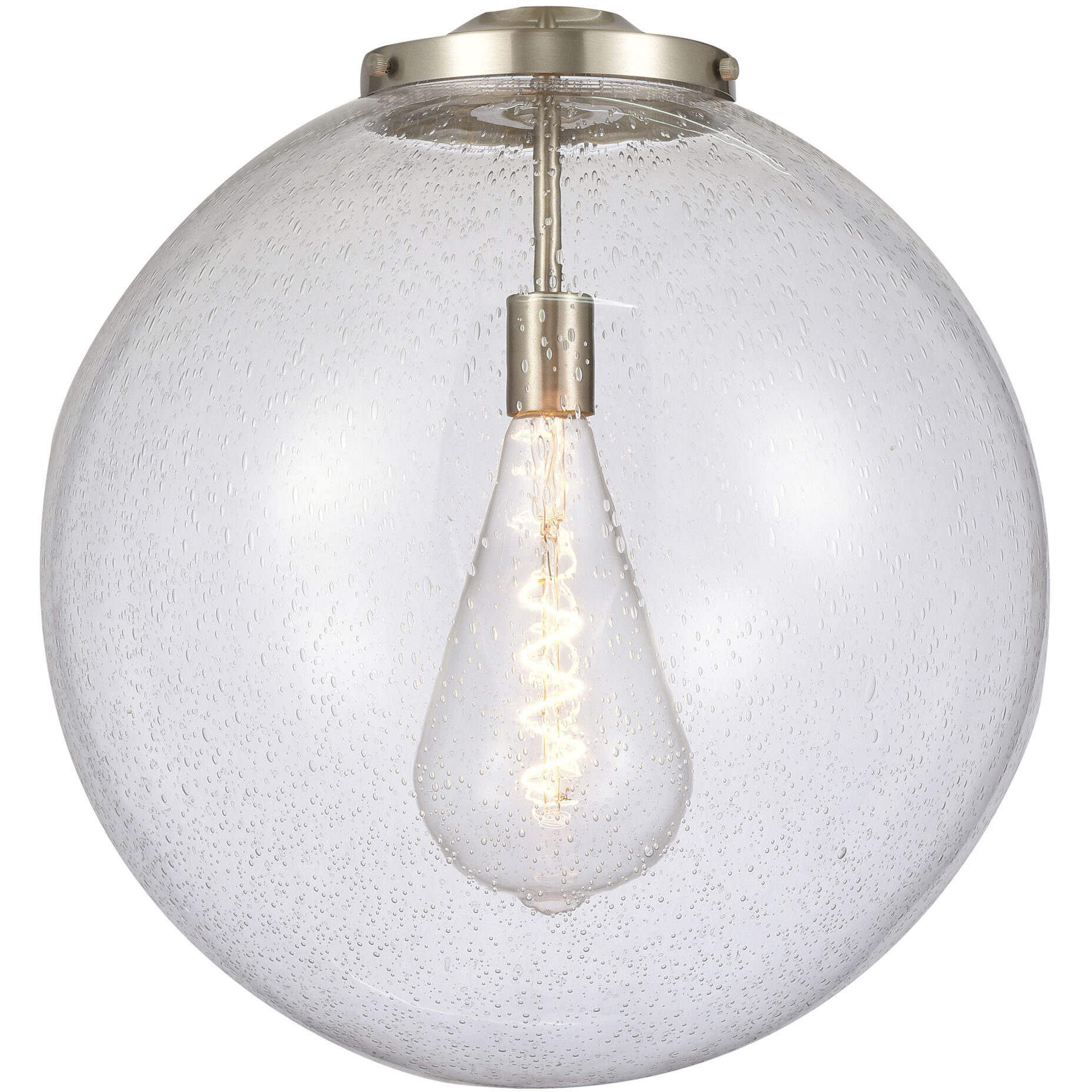 Franklin Restoration Beacon LED 18 inch Brushed Satin Nickel Statement Pendant Ceiling Light in Seedy