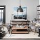 Minerva 19 inch Metallic Gray Hammered Pendant Light Ceiling Light