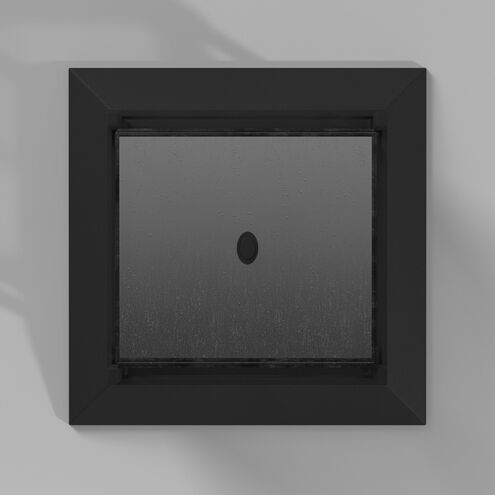 Estate Series Harbor LED 12 inch Satin Black Outdoor Flush Mount