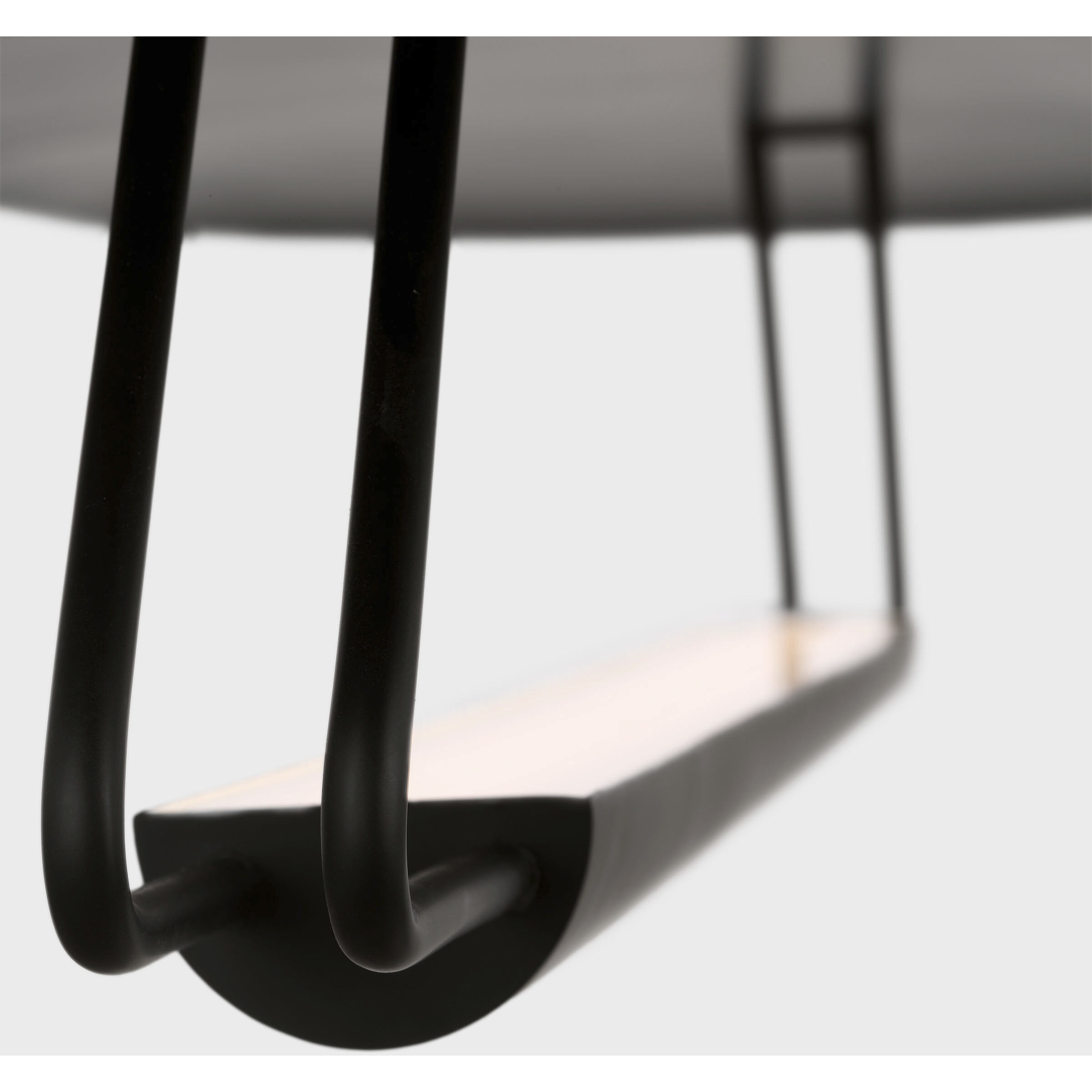 Kelly Wearstler Teline LED 54 inch Matte Black Oval Linear Pendant Ceiling Light