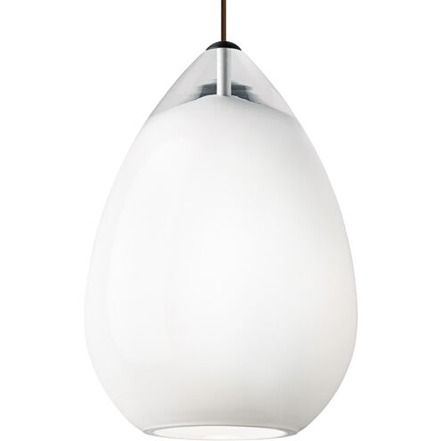 Sean Lavin Alina Grande 1 Light 8.5 inch Satin Nickel Pendant Ceiling Light in White, Incandescent