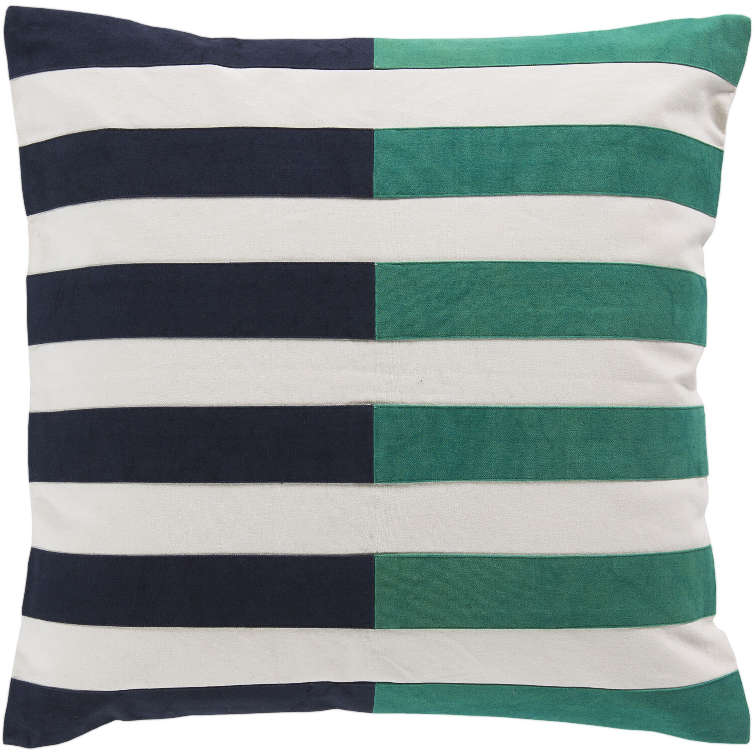 Oxford 20 inch Cream, Emerald, Navy Pillow Kit