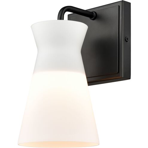 Brookville 1 Light 6 inch Matte Black Vanity Light Wall Light