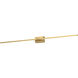 Pandora LED 50 inch Brushed Gold ADA Wall Sconce Wall Light
